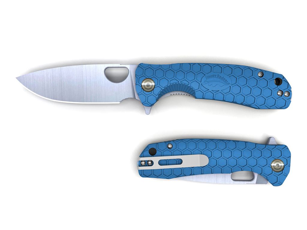 Honey Badger Flipper Knife Medium Blue