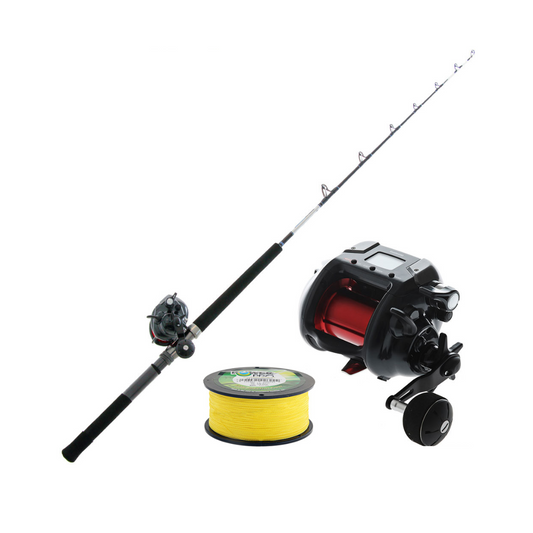 Shimano Plays 4000 Electric Reel/ Vortex 5'7" Rod, Powerpro 650yds