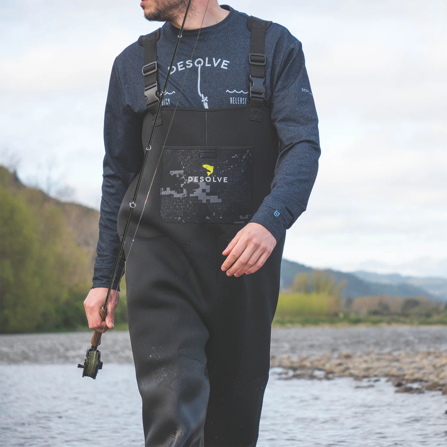 Desolve Flow Wader Black Short