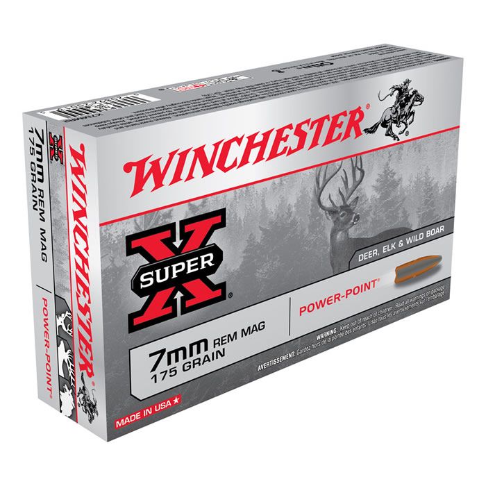 Winchester SuperX 7mm Rem Mag 175gr PP